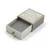 Caja Extraíble de Metal con Textura Creativa, Caja para Collares Estilo Vintage con Tapa y Base, Caja Texturizada para Pendientes y Anillos con Diseño en Relieve, En Stock