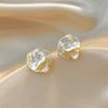 Nuevos pendientes de camelia con forma de botón, pendientes de plata con diseño de aguja y personalidad, pendientes de estilo moderno y elegante con flores francesas para mujer.