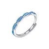 Anillo de Cruz con Piedra de Nacimiento para Mujer Cable Entrelazado Tejido de Punto Lujo Ligero Moda Sensación de Alta Gama Piedra del Mes Regalo de Vacaciones para Mujer