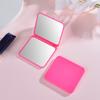 Bolsa Sencilla para Mujer Espejo de Belleza Portátil Mini Doble Cara Espejo Cuadrado Pequeño Espejo Portátil para Maquillaje Red Submarina Espejo de Tocador