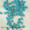 Cuentas de Cerámica Hechas a Mano Paquete de Materiales para Manualidades Redondas con Forma Especial Cuentas Sueltas Azules Sueltas Estudiante Niña Agujero Grande