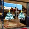 Decorações de Natal 2026 Adesivos para Porta de Vidro Layout de Cena de Restaurante Adesivos de Janela Árvore de Natal Decorações Eletrostáticas para Janela