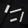 Pinzas Metálicas para Cola, Placas de Metal Personalizadas con Nombres, Accesorios para Jeans, Etiquetas de Ropa de Colores, Letras Electroplateadas