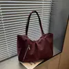 Bolsa tote versátil de moda transfronteiriça para mulheres, nova bolsa de ombro retrô de outono de 2026, bolsa de grande capacidade para o dia a dia
