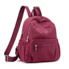 Mochila de Tecido Oxford de Nylon, Mochila Pequena, Bolsa Escolar de Lona Moda Versátil para Mulheres, Bolsa de Mãe, Mochila Leve