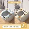 Funda de Cojín Impermeable para Asiento de Inodoro sin Lavado Universal para Todas las Estaciones Nuevo Estilo 2026 Invierno Engrosada con Correas Inodoro