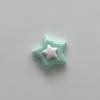 Accesorios de Resina de Estrella Pequeña de Cinco Puntas de Dos Colores Pasador de Estrella Colorido Tocado Hebilla de Zapato Pegamento Crema Accesorios para Funda de Teléfono Móvil