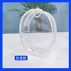 Bolsa de Almacenamiento para Cable de Datos de 10 cm Bolsa Transportadora Transparente para Muñeca Labubu Bolsa de Almacenamiento para Muñeco de Peluche Ovalado Bolsa Transportadora para Muñeca 3D