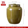 Frascos de cerámica para almacenamiento doméstico con tapas para arroz, harina, granos, vino de arroz, vasijas de barro antiguas para encurtir chucrut y huevos de pato salados