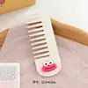 Peine Ancho de Color Sólido Macaron, Rectangular, Desenredante, Peine Lindo de Dientes Grandes, Peine de Peinado Transfronterizo