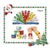 Nova Pulseira de Anel de Pressão com Tema de Natal Decoração de Brinquedo Infantil Ecológica Pulseira de Pulso com Anel de Pressão de Natal