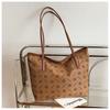 Bolsa tote portátil da moda deste ano, feminina, inverno 2024, nova bolsa de ombro de grande capacidade, estampada, bolsa de axila