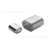 1 punto de la venta de cable de acero inoxidable manguito de aluminio en forma de 8 6063 candado de campo doble manguito de aluminio portabrocas rápido cabeza de aluminio personalizable
