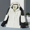 Chaqueta 3 en 1 para exteriores: Clásico Cortavientos, Con Capucha, Resistente a Manchas, Impermeable, Duradero, Esencial para Senderismo, Montañismo y Ciclismo