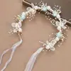 Nova Tiara de Coroa de Flores para Crianças Estilo Mori Girls Carimbo de Flor no Cabelo Tira de Cabelo Tiara Meninas Florista Super Fada Acessório de Cabeça