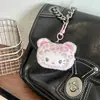 Colgante de Gato de Peluche con Estampado de Leopardo Lindo, Adorable Dibujo Animado Versátil Estilo Japonés Accesorio Colgante DIY Venta al por Mayor