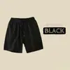 Shorts Esportivos Casuais Calças de Cinco Pontos Shorts de Seda Gelada Ultrafinos Bolso Preto Elástico Respirável Secagem Rápida Shorts Transfronteiriços
