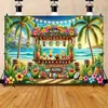 2025 Fondo de Fiesta de Cumpleaños de Playa de Verano Tropical Transfronterizo Fondo de Animales de la Selva Más Vendido en Hawái