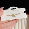 Série Dourada Personalidade Única Tendência Pulseira de Zircônia Luxo Leve Design Versátil Simples Sensação de Alto Padrão Joia de Mão Atacado