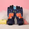 Luvas de esqui infantis para meninas, de algodão fofo, quentes, forradas com fleece, espessadas, para idades de 7 a 13 anos, para brincar na neve, luvas de inverno à prova de frio para meninos