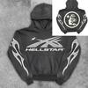 Sudadera con capucha HELLSTAR con estampado frontal y trasero, estilo nacional, estilo Joker, informal, superventas, 2025