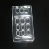 Suporte de Blister para Manicure Vestível Peça de Manicure Caixa de Embalagem Transparente Armazenamento de Plástico em Formato de Amêndoa Fabricante de Embalagem Externa Estoque Pronto