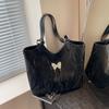 Bolso Tote de Estilo Coreano de Nicho con Lazo para Mujer 2026 Nuevo de Gran Capacidad para el Hombro Bolso de Moda para el Trabajo Bolso de Hombro