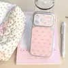 Capa de Celular Rosa Estilo Coreano com Laço Maçã 17Promax Adequada para 16Promax Cola Gotejada Galvanizada 15Pro14P