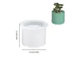 Ins Simples Escandinavo Redondo Padrão Geométrico Pote de Armazenamento Molde de Silicone DIY Aromaterapia Gesso Vela Copo Cola Moagem