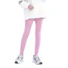 Pantalones de tiburón de color liso para niñas, ropa exterior fina de primavera y otoño, estilo extranjero, leggings deportivos, talla mediana y grande para niños, pantalones de yoga elásticos para niñas