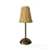 Luminária de Mesa Recarregável LED Rattan Retrô Mesa de Bar Luminária de Ambiente Mesa de Cabeceira do Quarto Mesa de Escritório Luz Noturna Dimerizável