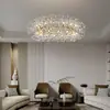 Mesa de Comedor Moderna Sencilla Diente de León Lámpara de Lujo Ligero Iluminación Restaurante de Celebridades de Internet Lámpara de Cristal Luciérnaga Candelabro de Comedor
