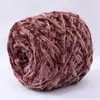 0.1kg Chenilla Terciopelo Dorado Lana Bufanda Tejida para Hombres y Mujeres DIY Hecho a Mano Tejer Suéter Gancho de Crochet Zapatillas Hilo Grueso