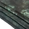 Tela de Acetato Vintage de Dos Tonos con Peonías, Doble Cara de Satín, Impresión Dorada 3D para Qipao y Hanfu de Mujer