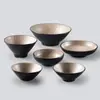 Tazón de melamina imitación porcelana creativo retro estilo japonés cuerno de sombrero tazón de plástico tazón para sopa tazón para fideos tazón para arroz comercial