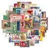 50 Novos Adesivos de Carimbo de Viagem Retro Graffiti DIY Podem Decorar Guitarra Mala à Prova d'Água Transfronteiriço