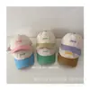 Gorra de Béisbol Nueva de Secado Rápido Estilo Coreano para Niños con Etiqueta de Letras y Visera de Color Contrastante para Bebés Niños y Niñas Sombrero Anti-Sol para Exteriores Lote