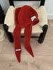 Gorro Balaclava Ins de Corea del Sur para Mujer, Rojo, Cálido, Lana con Gorro, Todo en Uno, Bufanda Protectora para los Oídos de Invierno