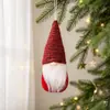 1 Pieza Decoraciones Navideñas Mingguan Creativo Colorido Tejido Hombre Viejo Sin Rostro Navideño Adorno Colgante Gnomo Colgante Decoración