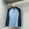 Comércio Exterior Transfronteiriço Roupas de Treinamento Meio Zíper Masculino Secagem Rápida Manga Longa Primavera, Outono e Verão Proteção Solar Roupas Esportivas para Atletismo Corrida