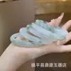 Pulsera de Jade Natural de Tianshan de Xinjiang Directa del Fabricante, Jade Seda Dorada con Patrón de Flor Flotante, Pulsera de Jade de Nieve de Tianshan Color Esmeralda