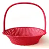 Cesta de Frutas de Rattan de Alta Qualidade Embalagem para Presente Caixa de Presente Cesta de Mão Cesta de Frutas para Frutaria Cesta de Flores, Pedido Mínimo de 5 Peças