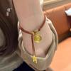 Jin Yan Long No Caigas Shin Oro Pulsera del Dios de la Riqueza Amarillo Estilo Xizang Cuerda de Mano Ligera de Lujo Exquisita Tejida a Mano para Mujeres
