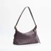 Bolsas tejidas a mano populares para mujer, Bolsos de mano modernos, sencillos y versátiles, Bolsos de hombro de nicho de alta gama, Bolsos de axila