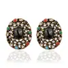 Pendientes de moda europeos y americanos estilo étnico retro aleación galvanizado suministro de fábrica de Yiwu soporte entrega de una pieza buena calidad