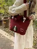 Bolso de Piel de Gran Capacidad para Otoño e Invierno para Mujer 2025 Nueva Moda Bolso de Mano de Pelo de Cordero Bolso Tote de Felpa Versátil Ins