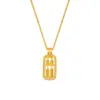 Collar Colgante Giratorio de Ábaco para Mujer Diseño de Nicho con Pequeños Diamantes de Imitación Cadena Nueva Estilo Chino 2025 Elegante Cadena para Clavícula de Lujo Ligero
