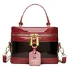 Nova Bolsa de Mão Retrô de Alta Qualidade para Mulheres, Elegante e na Moda com Costura em Cor Contrastante, Bolsa Versátil de Ombro Único e Transversal