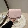 Bolso Cuadrado Pequeño Estilo Coreano Textivo Casual Bandolera Pequeña Bolso Lindo Simple Bolso de Hombro Hermoso de Moda para Mujer 2025