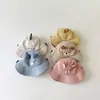 Sombrero Infantil Qiunan Otoño e Invierno Moda Ins Dibujos Animados Versátil Cortavientos Cálido Sombrero de Pescador Sombrero de Pescador para Bebé Venta al por Mayor